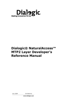 Dialogic NaturalAccess™ MTP2 Layer Developer's Reference Manual
