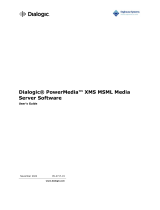Dialogic PowerMedia XMS MSML Media Server Software User guide