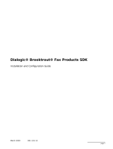 Dialogic Brooktrout Fax Products SDK Installation and Configuration Guide