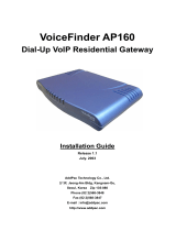 AddPac AP160 VoIP Gateway Installation guide