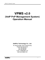 AddPac AP-VPMS VPMS Management S/W Operating instructions