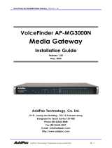 AddPac AP-MG3000 Media Gateway Installation guide