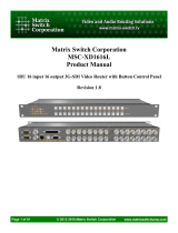 Matrix Switch Corporation MSC-XV1616L Owner's manual