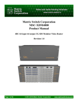 Matrix Switch Corporation MSC-XDM4000 Owner's manual