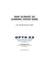 OPTO 22 SNAP Ultimate I/O Learning Center User guide