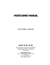 OPTO 22 Misticware User manual