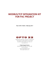 OPTO 22 Modbus/TCP Integration Kit User guide