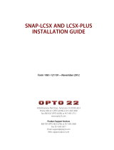 OPTO 22 LCSX-Plus User guide