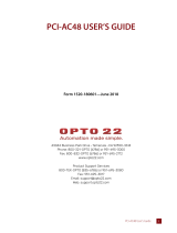 OPTO 22 PCI-AC48 User guide