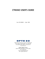 OPTO 22 Cyrano User manual