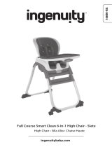 ingenuity Full Course SmartClean 6-in-1 High Chair – Slate Owner's manual