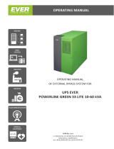 Ever UPS POWERLINE GREEN 10-33/20-33/30-33/40-33/50-33/60-33 LITE User manual