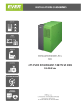 Ever UPS POWERLINE GREEN 10-33/15-33/20-33 PRO Installation guide