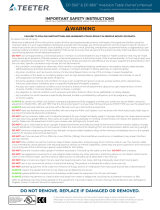 Teeter EP-860 Owner's manual