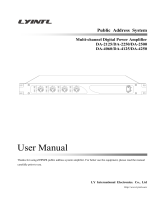 LY International Electronics DA-2125/DA-2250/DA-2500 Owner's manual