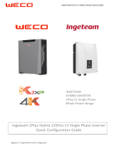 WECO Ingeteam 1PLAY LV Single Phase User guide