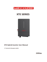 WECO XTE Serials Hybrid Inverter User manual