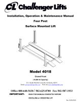 Challenger Lifts 4018 User manual