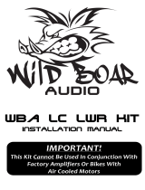 Wild Boar Audio WBA LC LWR Kit Installation guide