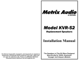 Metrix Audio KVR-52 Installation guide