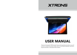 Xtrons Car Roof Monitor User manual