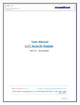Masibus MINT Intelligent Digital and Analog I/Os User manual