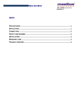Masibus 8 Channel Analog Output Module MAS-AO-08-D User manual