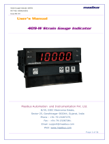 Masibus 409-W Strain Gauge Indicator User manual
