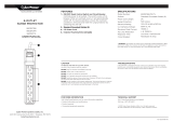 Cyber Power B602RC1BK 6-Outlet Surge Protector User manual