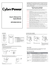 Cyber Power DTC36U12V3-G User manual