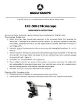 Accu-Scope EXC-500 2SBS Operating instructions