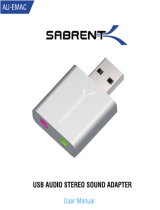 Sabrent AU-EMCB USB Audio Stereo Sound Adapter User manual