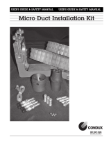 Condux Multiple Microduct Installation Kits Owner's manual