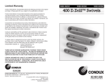 Condux 400 D. Drill Directional Drilling Swivels Owner's manual