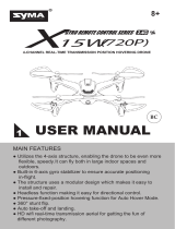 Syma X15W Owner's manual