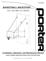 Porter STATIONARY WALL MOUNT BACKSTOPS Operating instructions