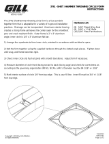 Gill ALUMINUM CIRCLE FORMS Operating instructions