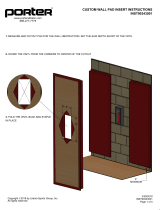 Porter CUSTOM WALL PAD SLEEVE Operating instructions