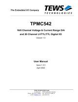 TEWS TPMC542 User manual