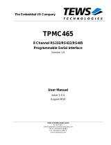 TEWS TPMC465 User manual