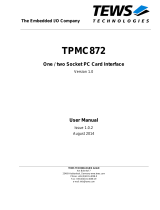 TEWS TPMC872 User manual