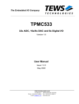 TEWS TPMC533 User manual