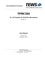 TEWS TPMC554 User manual