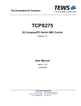 TEWS TCPS275 User manual