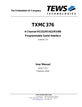 TEWS TXMC376 User manual