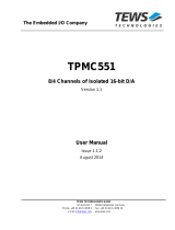 TEWS TPMC551 User manual