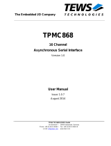 TEWS TPMC868 User manual