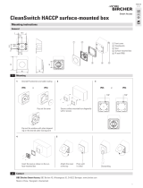 BBC Bircher CleanSwitch HACCP Surface-mounted box User manual