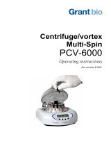 Grant Instruments PCV-6000 Combined CentrifugeVortex Mixer User manual