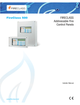 FireClass FC510 FC520 Addressable Fire Alarm Control Panel User manual